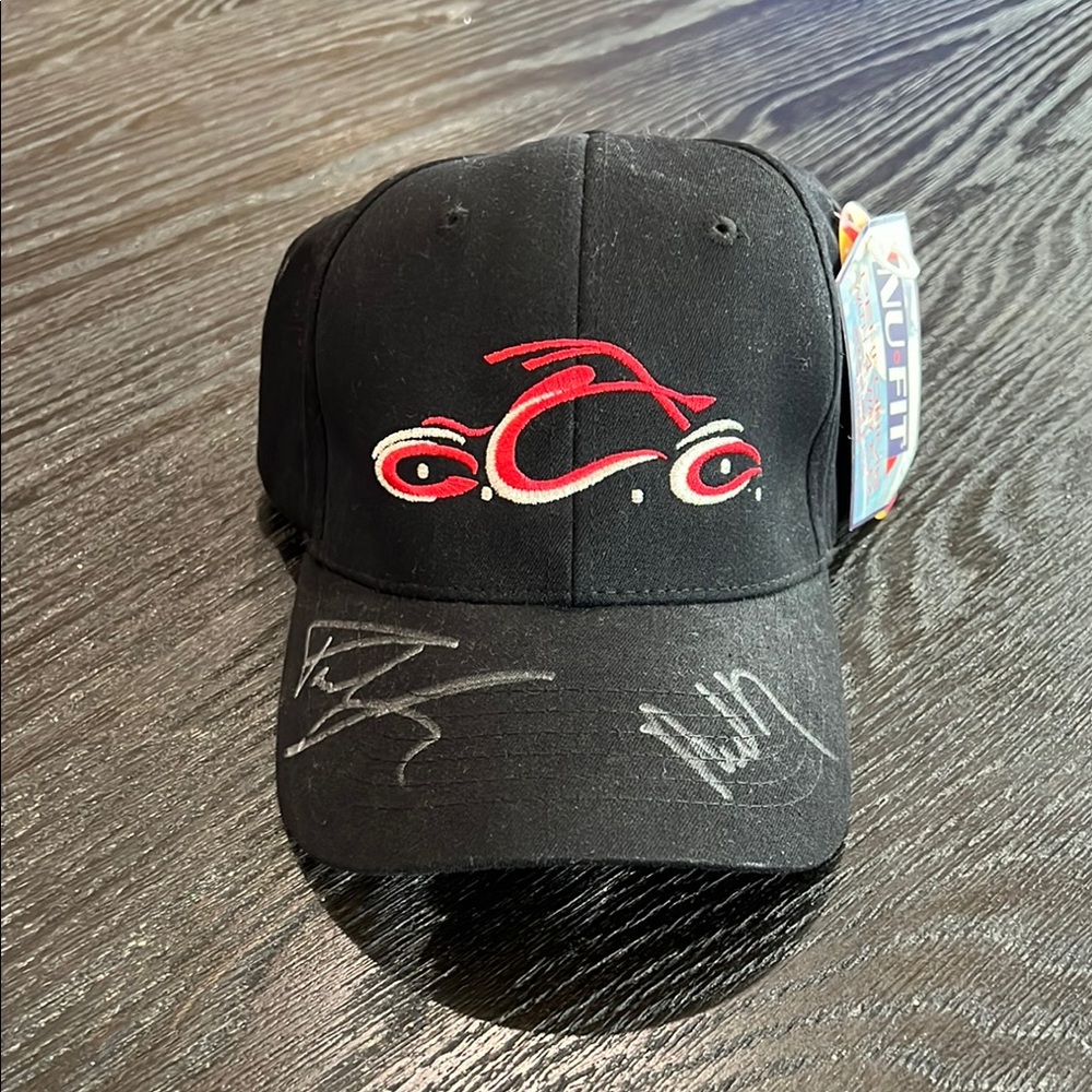 NWT Orange County choppers signed hat